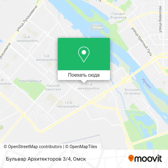 Карта Бульвар Архитекторов 3/4