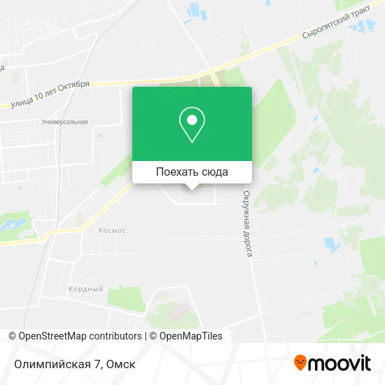 Карта Олимпийская 7