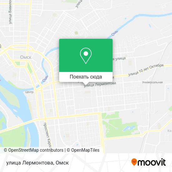 Карта улица Лермонтова