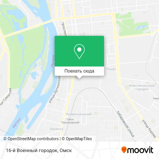 Карта 16-й Военный городок