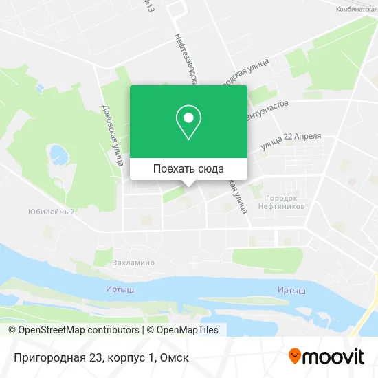 Карта Пригородная 23, корпус 1