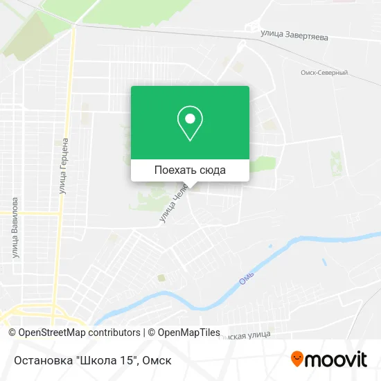 Карта Остановка "Школа 15"