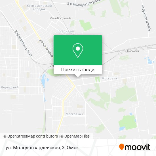 Карта ул. Молодогвардейская, 3