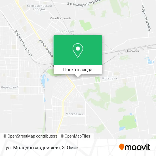 Карта ул. Молодогвардейская, 3