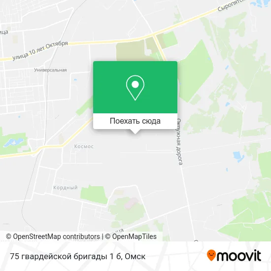 Карта 75 гвардейской бригады 1 б