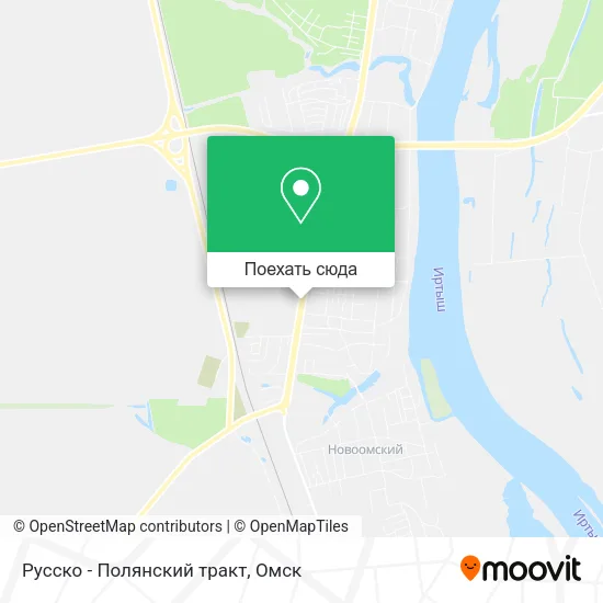 Карта Русско - Полянский тракт