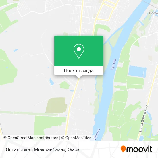Карта Остановка «Межрайбаза»