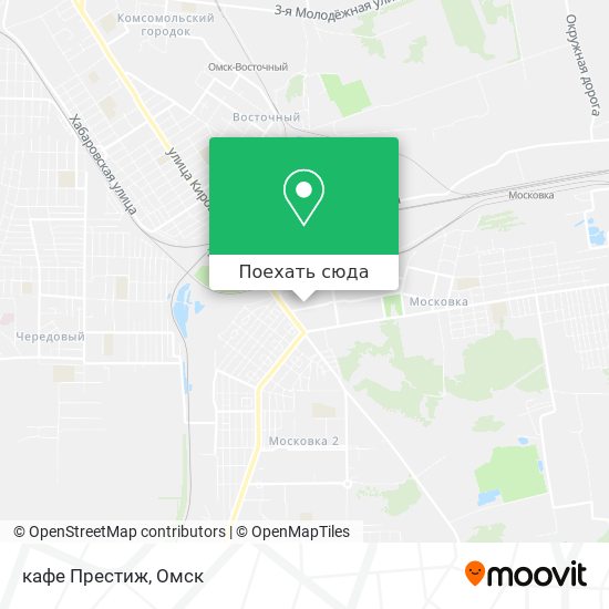 Карта кафе Престиж