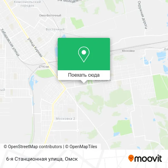 Карта 6-я Станционная улица