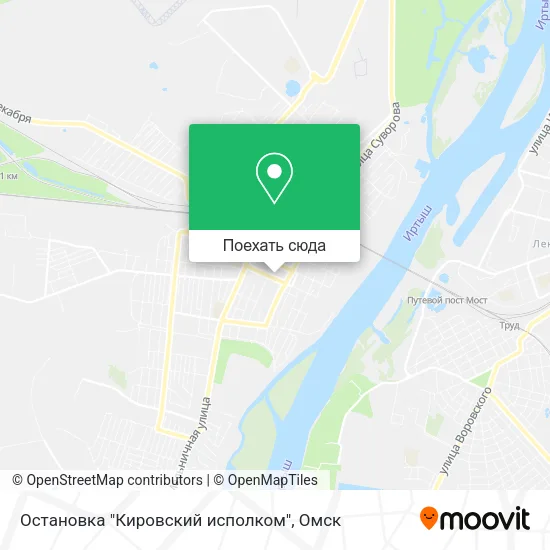 Карта Остановка "Кировский исполком"