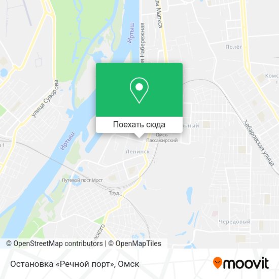 Карта Остановка «Речной порт»