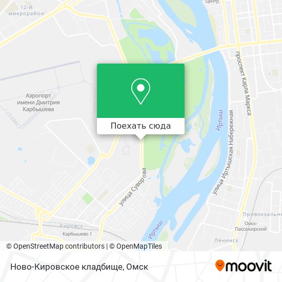 Карта Ново-Кировское кладбище