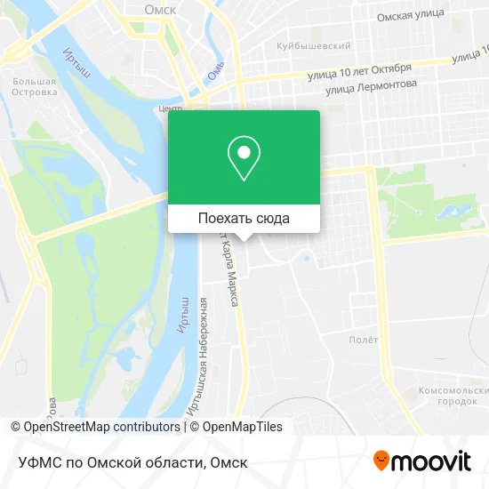 Карта УФМС по Омской области