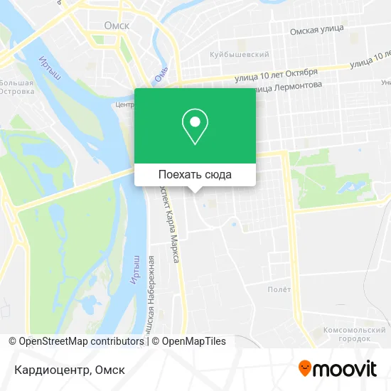 Карта Кардиоцентр