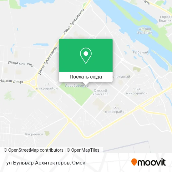 Карта ул Бульвар Архитекторов