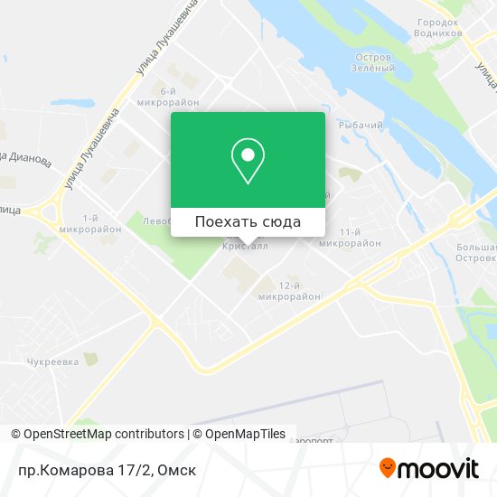 Карта пр.Комарова 17/2
