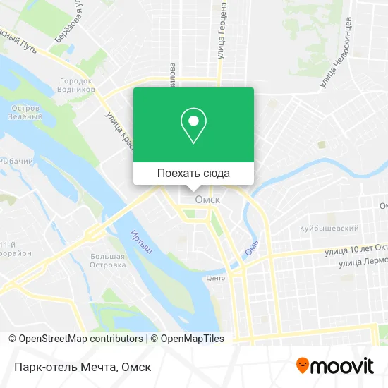Карта Парк-отель Мечта
