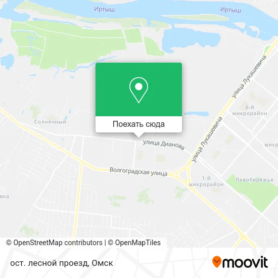 Карта ост. лесной проезд