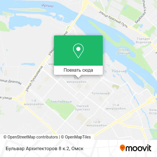 Карта Бульвар Архитекторов 8 к.2