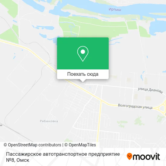 Карта Пассажирское автотранспортное предприятие №8