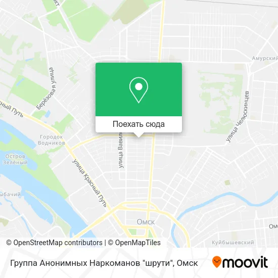 Карта Группа Анонимных Наркоманов "шрути"