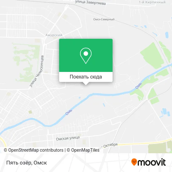 Карта Пять озёр
