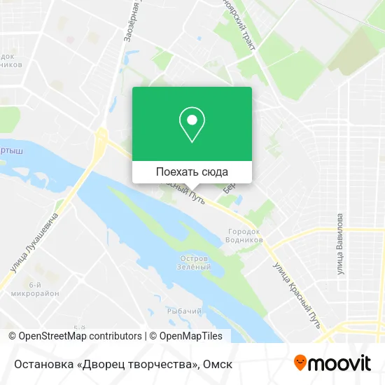Карта Остановка «Дворец творчества»