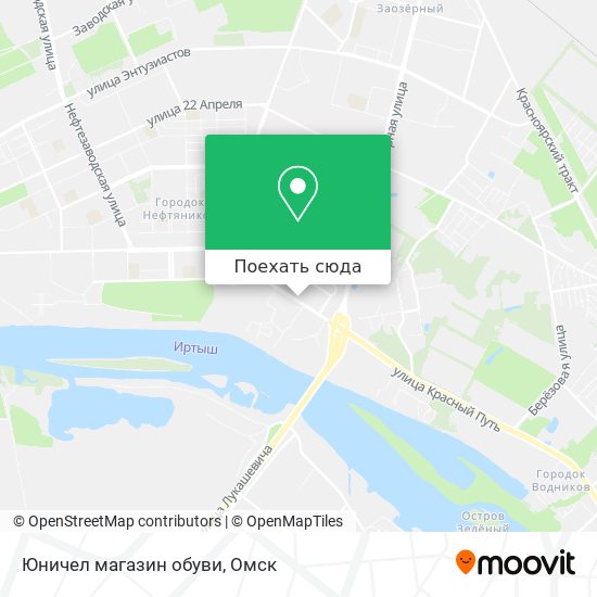 Карта Юничел магазин обуви