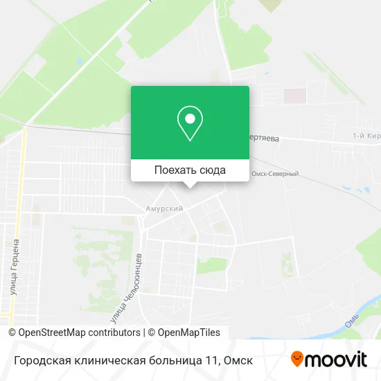 Карта Городская клиническая больница 11