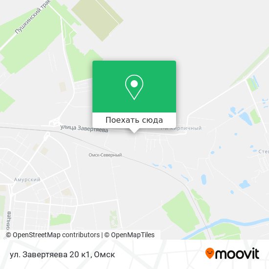 Карта ул. Завертяева 20 к1