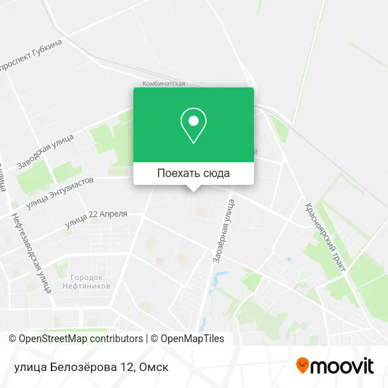 Карта улица Белозёрова 12
