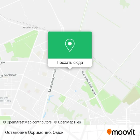 Карта Остановка Охрименко