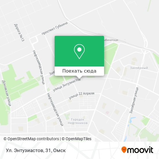 Карта Ул. Энтузиастов, 31