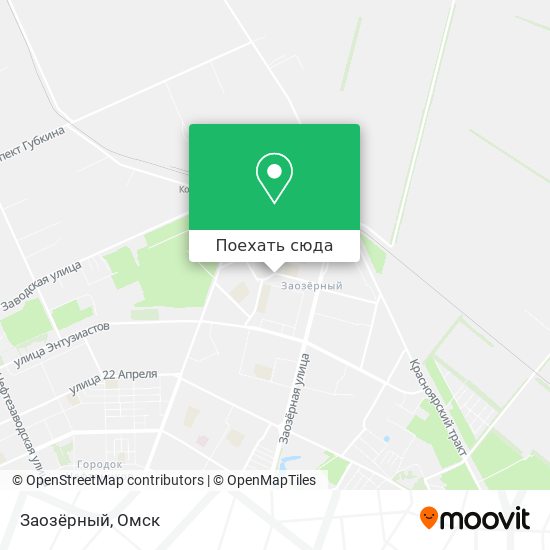 Карта Заозёрный