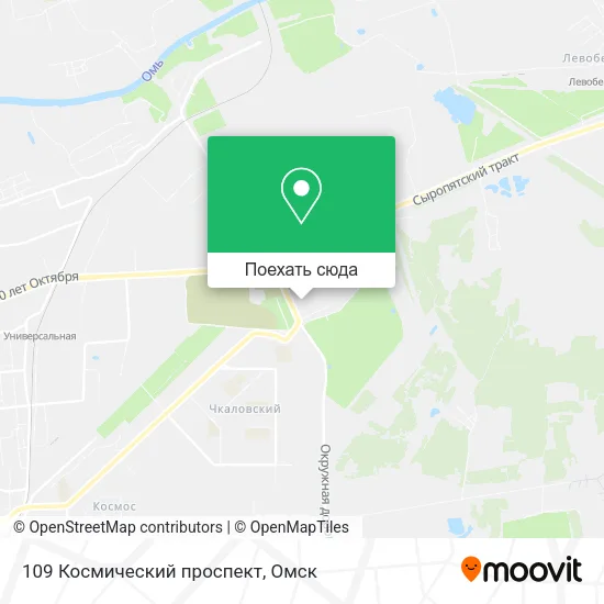 Карта 109 Космический проспект