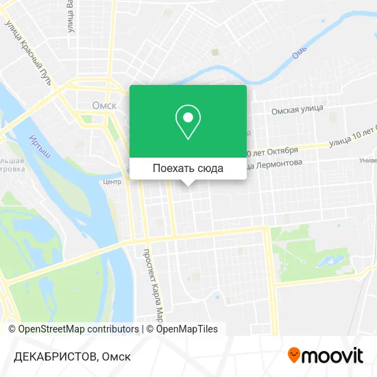 Карта ДЕКАБРИСТОВ