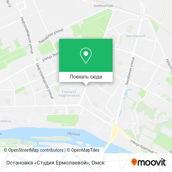 Карта Остановка «Студия Ермолаевой»