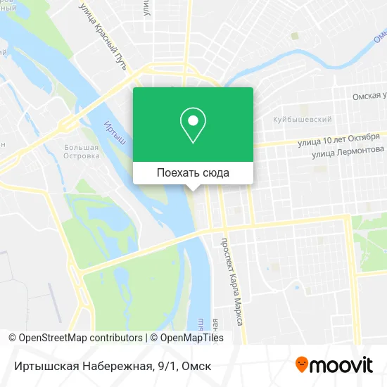 Карта Иртышская Набережная, 9/1