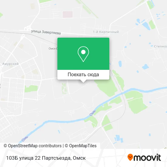 Карта 103Б улица 22 Партсъезда
