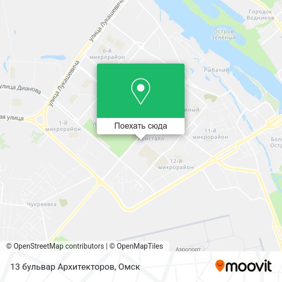 Карта 13 бульвар Архитекторов
