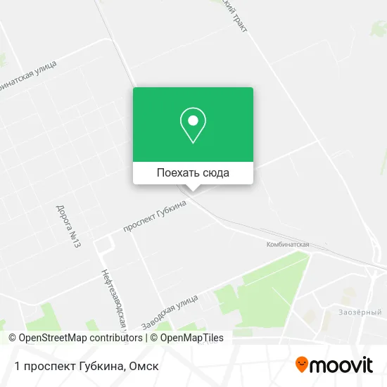Карта 1 проспект Губкина
