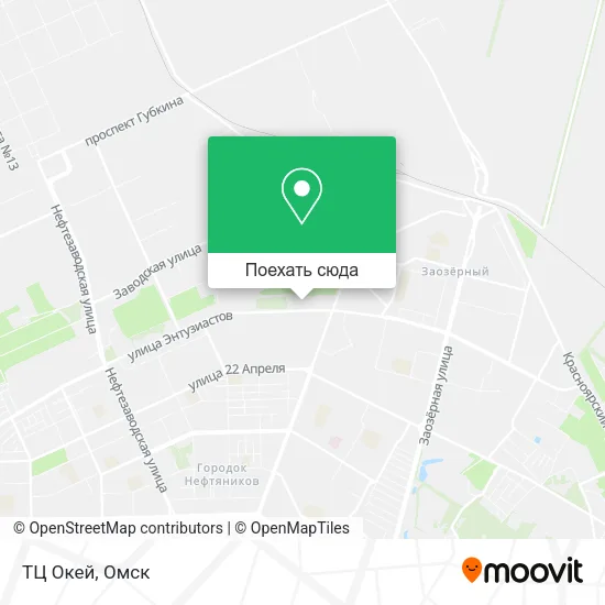 Карта ТЦ Окей