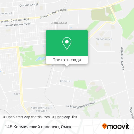 Карта 14Б Космический проспект