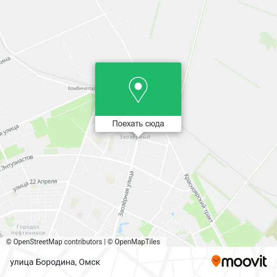 Карта улица Бородина