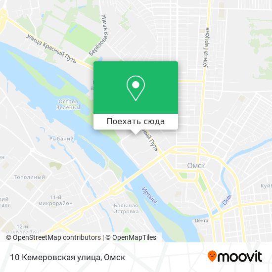 Карта 10 Кемеровская улица
