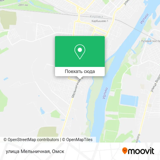 Карта улица Мельничная