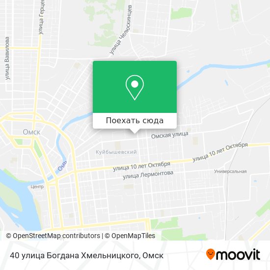 Карта 40 улица Богдана Хмельницкого