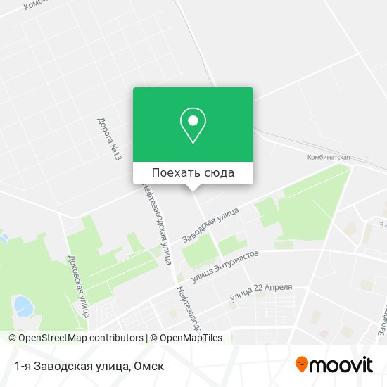 Карта 1-я Заводская улица