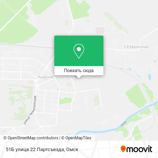 Карта 51Б улица 22 Партсъезда