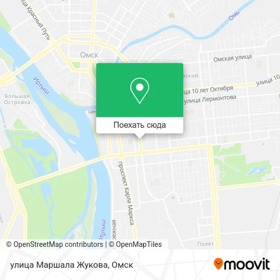 Карта улица Маршала Жукова